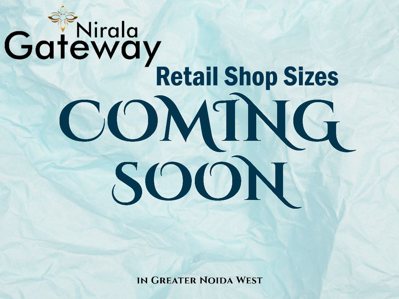 Gaur World SmartStreet Lower Ground floor plan